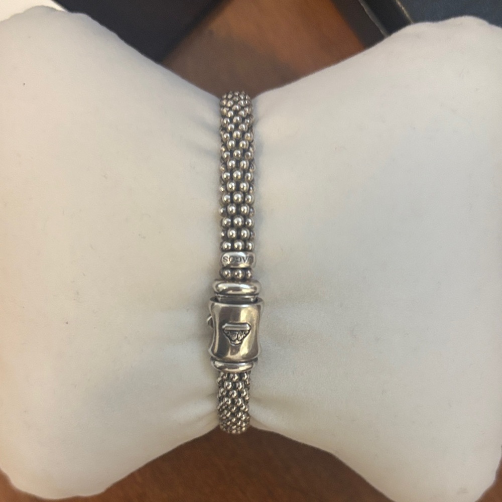 LAGOS Caviar Diamond X Bracelet *authentic* - Picture 6 of 16